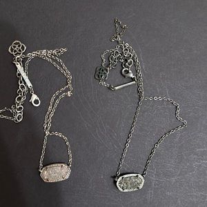 Two Drusy Kendra Scott Necklaces